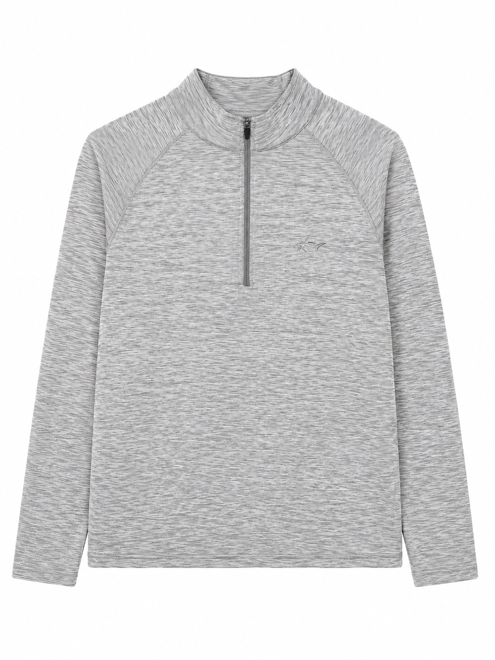Greg Norman Light Gray Quarter-Zip Pullover